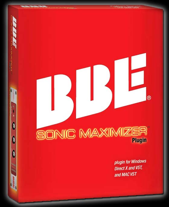 BBE Sonic Maximizer DJ software plugin for VST, Direct X, emulation of 882i sonic maximizer